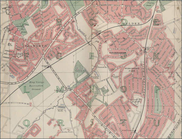 Map of Malden, London