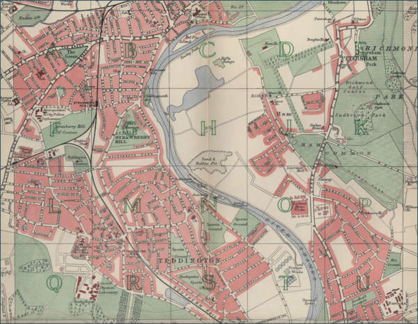 Map of Teddington, London